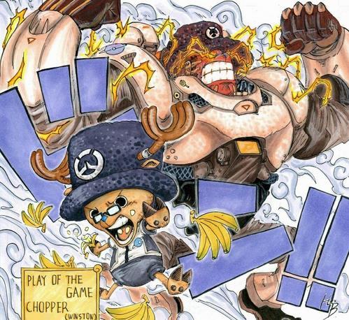 脑洞大开,海贼王和守望先锋的结合体插图5 一身高科技《航海王》x《守望先锋》酷毙了