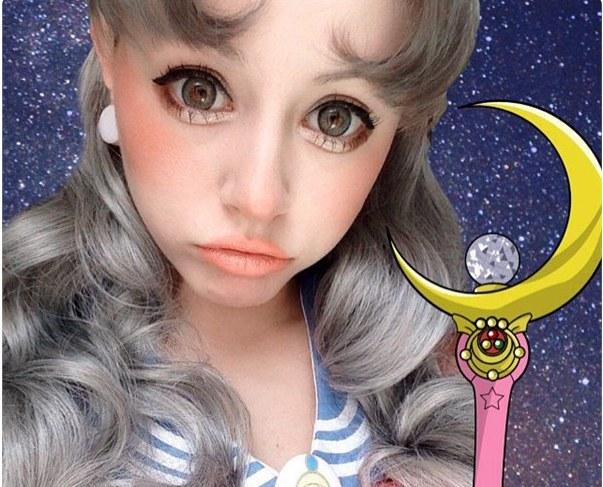 次元壁破了！真人版梦幻月野兔上线