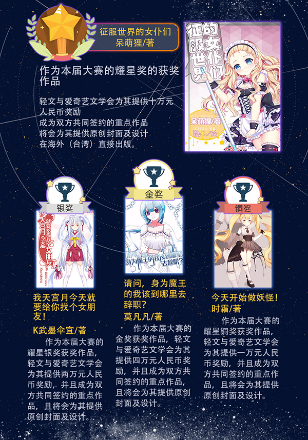 轻文轻小说&爱奇艺文学联手举办第二季“耀星祭”征文大赛圆满落幕！插图1