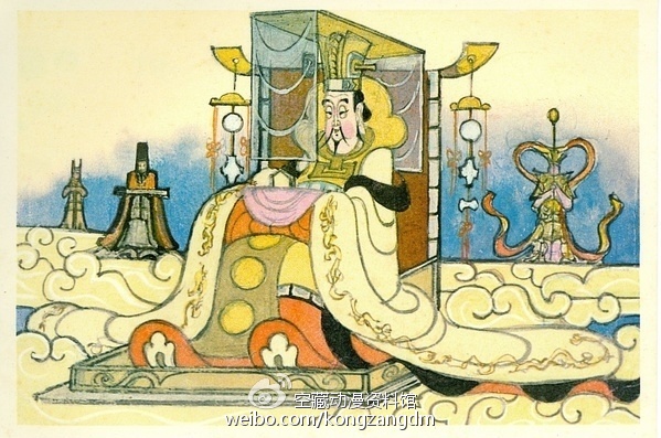 动画片《大闹天宫》角色设计稿之玉皇大帝（张光宇 作品）
